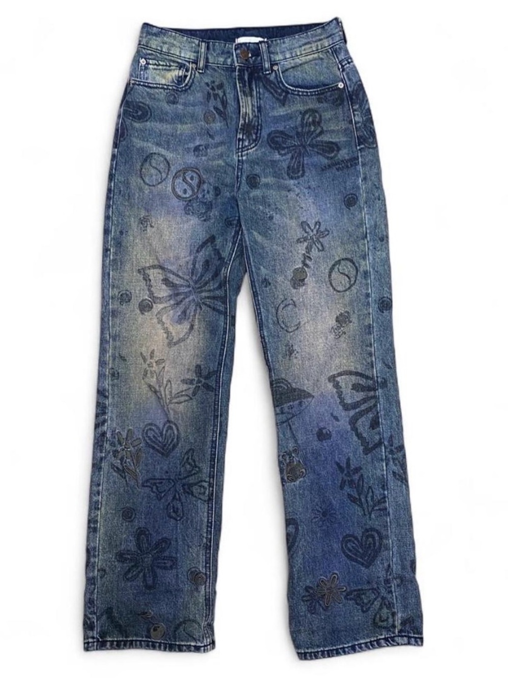 Urban Outfitters BDG Doodie Graffiti Printed Jeans